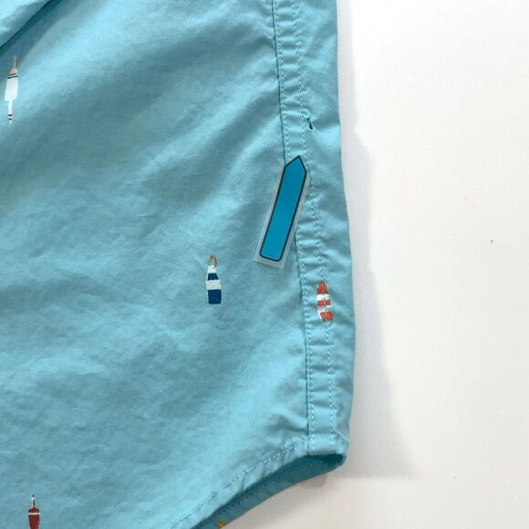 J.Crew Factory Men's Large Slim Fit Fishing Print Shirt - Picture 2 of 7